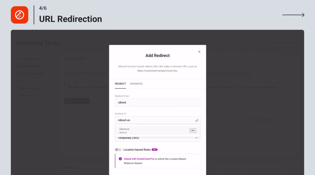 Via WordPress smartcrawl url